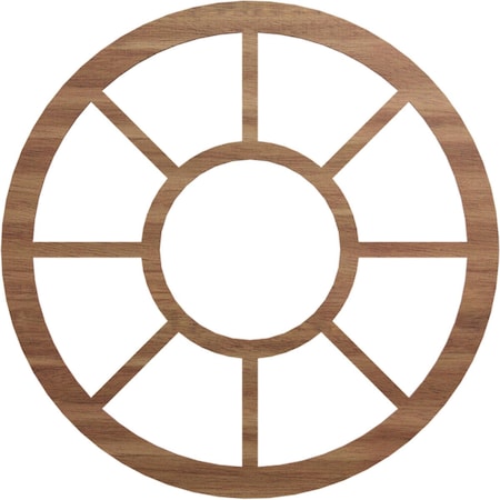 Ekena Millwork Grace Wood Fretwork Pierced Ceiling Medallion, Walnut, 30"OD x 10 7/8"ID x 3/8"T CMWP30X0375GRWA